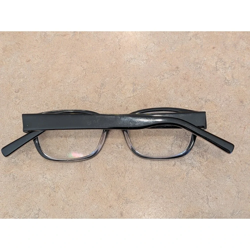 Warby Parker Eyeglasses Colton 102 Shiny Black Rectangular Frame 48-16 145